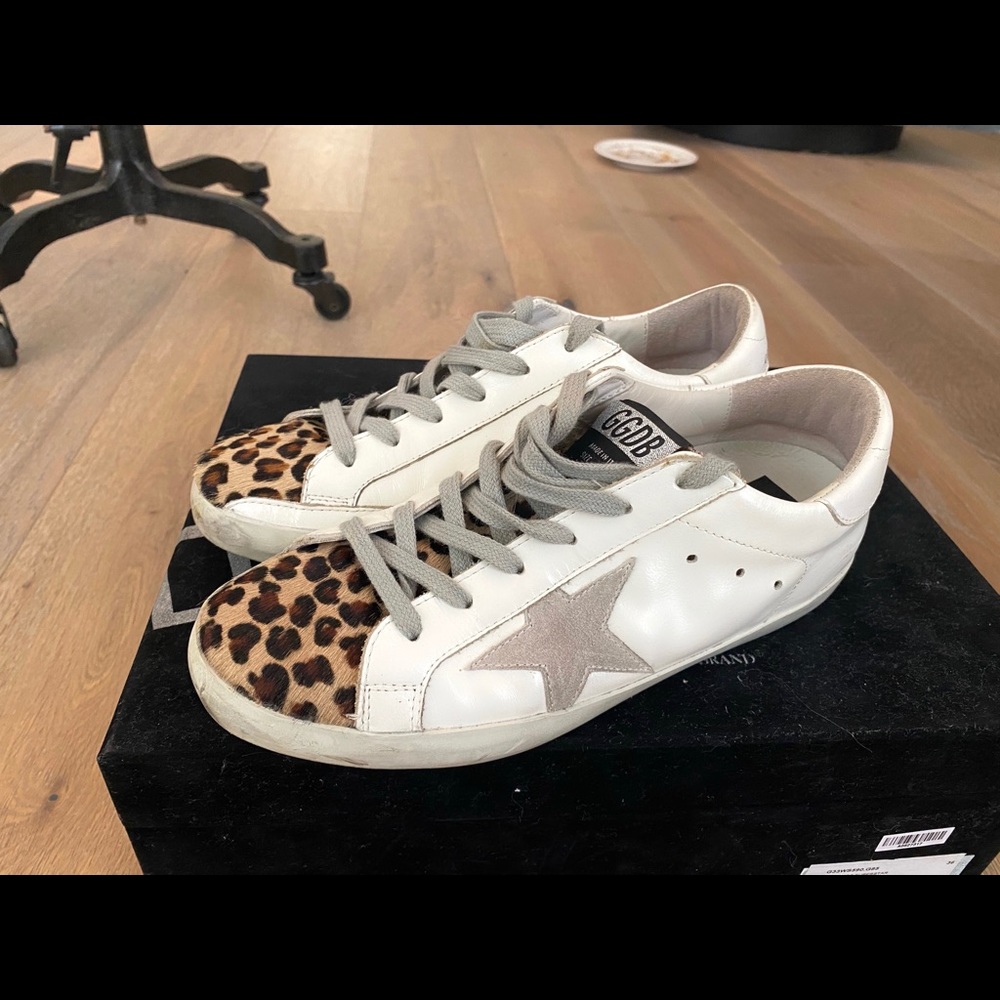 Golden Goose Deluxe Brand Leopard Sneakers
